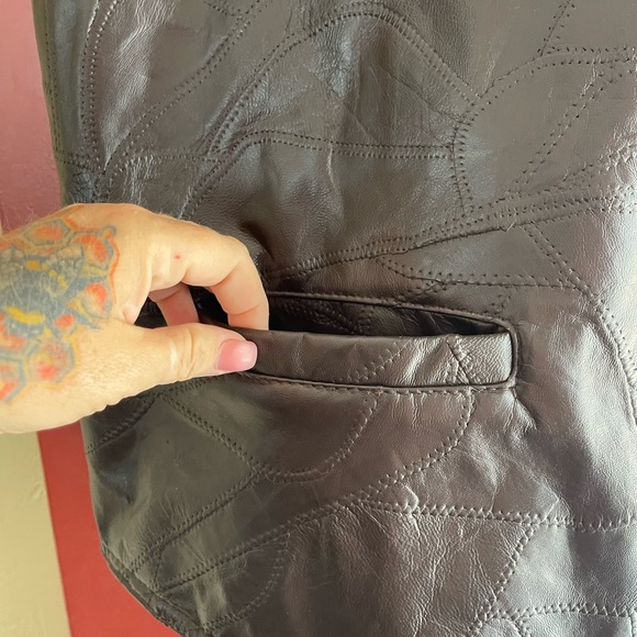 DUKE HAVAND deep brown leather vest - Picture 3 of 6